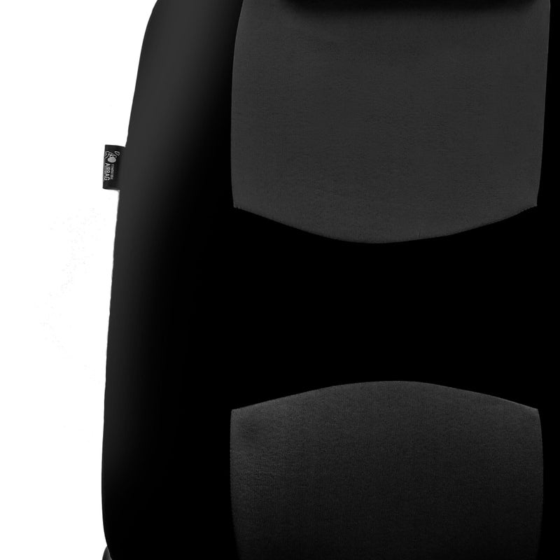 FH Group All-Purpose Built-in Seatbelt Car Seat Covers Full Set â€“ Universal Fit for Cars Trucks & SUVs (Black) FB351115 - Image 3
